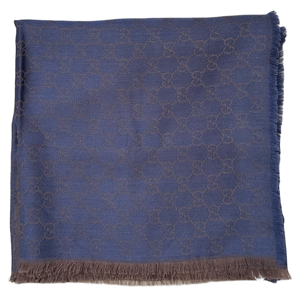 GG Guccissima Wool-Silk Blend Shawl